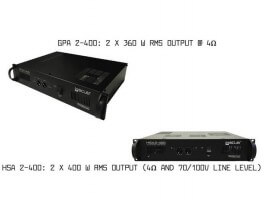 The New GPA2-400 and HSA2-400 amplifiers available